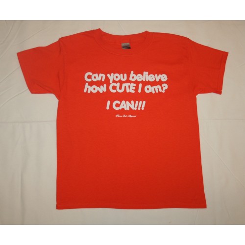 Youth Can You Believe T-Shirt w/ Creme lettering